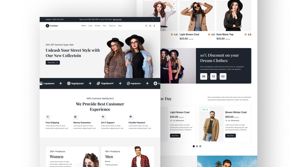 E-commerce Website Interface Design